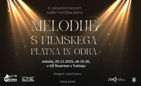 8. celovečerni koncert Godbe Tuhinjska dolina: Melodije s filmskega platna in odra