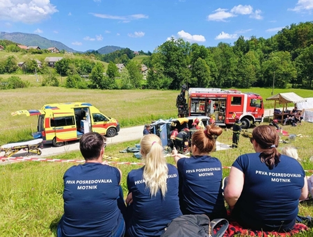 Prvi posredovalci iz PGD Motnik