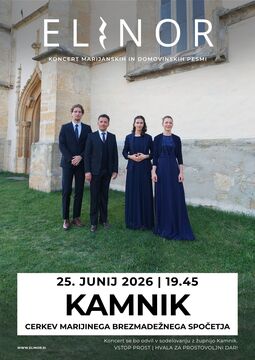Koncert marijanskih in domovinskih pesmi z Vokalnim kvartetom Elinor