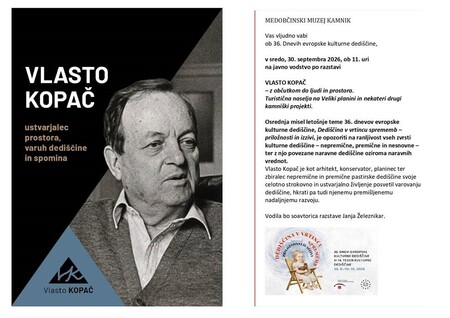 Dnevi evropske kulturne dediščine in javno vodstvo po razstavi Vlasto Kopač