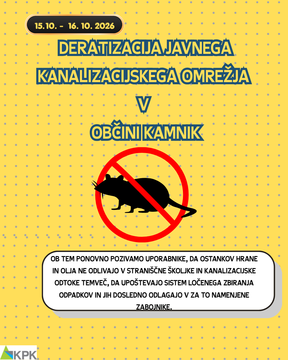 DERATIZACIJA KANAL KAMNIK