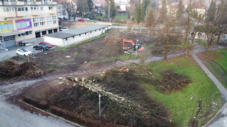 Izgradnja športnega parka med šolama