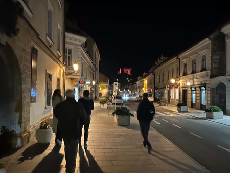 Osvetlitev so si ogledali tudi člani Društva bolnikov HAE Slovenije